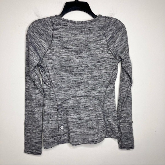 Lululemon Athletica Cypress Kiss long sleeve space dyed top gray size 6 - Picture 11 of 13